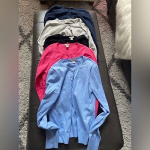 5 L.L.Bean cardigans size XXS